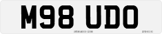 License plate of the United Kingdom, 1983 year system