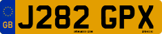 License plate of the United Kingdom, 1983 year system