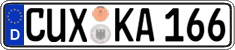 German license plate, Regular plates