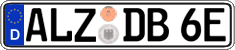 German license plate, Electric vehicles