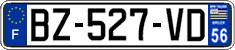 French license plate, SIV (ordinary)