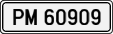 License plates of Spain, 1900 year series