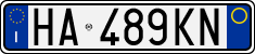 License plate of Italy, Cars (1994 year series)