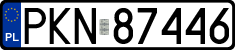 License plates of Poland, Regular car plates