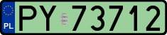 License plates of Poland, Electric vehicles