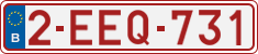 License plate of Belgium, Regular plates (2010)