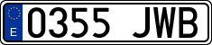 License plates of Spain, Ordinary (2000)