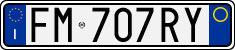 License plate of Italy, Cars (1994 year series)
