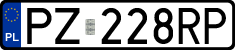 License plates of Poland, Regular car plates