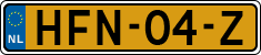 License plate of the Netherlands, Cars