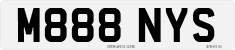 License plate of the United Kingdom, 1983 year system