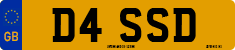 License plate of the United Kingdom, 1983 year system