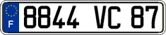 French license plate, FNI