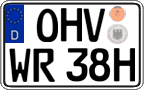 German license plate, Plates for oldtimers (type 