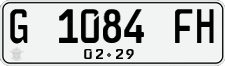 License plate of Indonesia, Regular plates