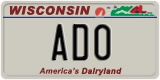 Wisconsin, Vanity Plates