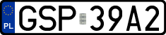License plates of Poland, Regular car plates