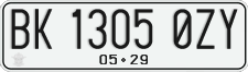 License plate of Indonesia, Regular plates