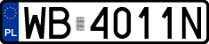 License plates of Poland, Regular car plates