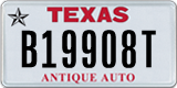 Texas, Specialty plates (A12345B)