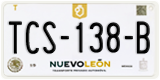 Nuevo León, Cars (AAA-000-A)