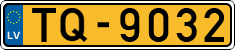 License plate of Latvia, Taxi