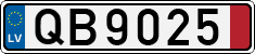 License plate of Latvia, Transit plates