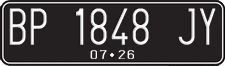 License plate of Indonesia, Regular plates