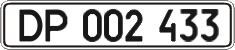 License plate Ukraine, Diplomatic