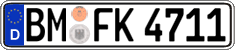 German license plate, Regular plates