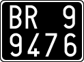 License plate of Italy, Cars (1927 year series)