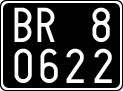 License plate of Italy, Cars (1927 year series)