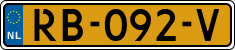 License plate of the Netherlands, Cars