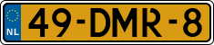 License plate of the Netherlands, Military
