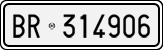 License plate of Italy, Cars (1927 year series)