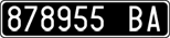 License plate of Italy, Cars (1927 year series)