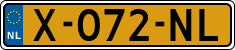 License plate of the Netherlands, Cars