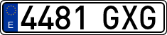 License plates of Spain, Ordinary (2000)