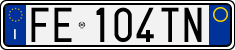License plate of Italy, Cars (1994 year series)