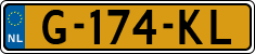 License plate of the Netherlands, Cars