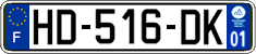 French license plate, SIV (ordinary)