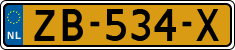 License plate of the Netherlands, Cars