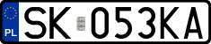 License plates of Poland, Regular car plates