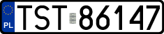 License plates of Poland, Regular car plates