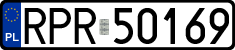 License plates of Poland, Regular car plates