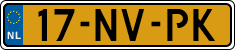 License plate of the Netherlands, Cars