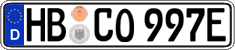 German license plate, Electric vehicles