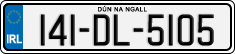 License plate of Ireland, Regular plates