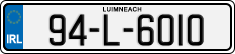 License plate of Ireland, Regular plates