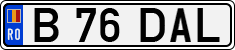 License plate of Romania, Regular plates